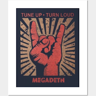 TUne up . Turn Loud Megadeth Posters and Art